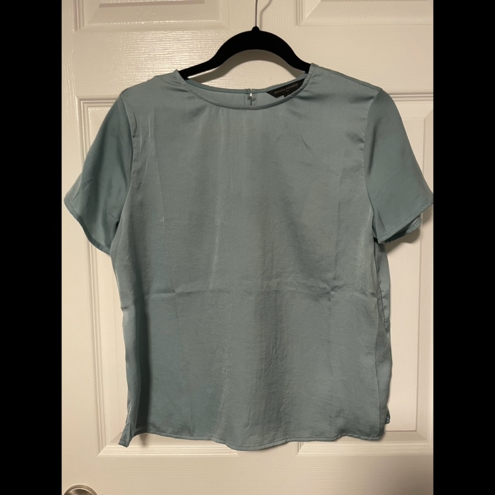 Grey-Blue Short Sleeve Shirt